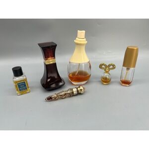 6 Vintage Perfume Bottles Lot Designer Assorted Discontinued Rare‎ Collectable